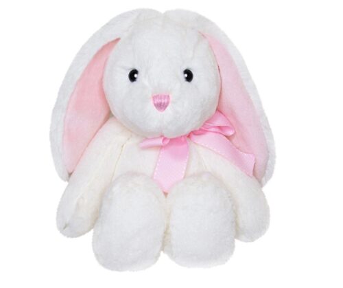 Бяло плюшено зайче