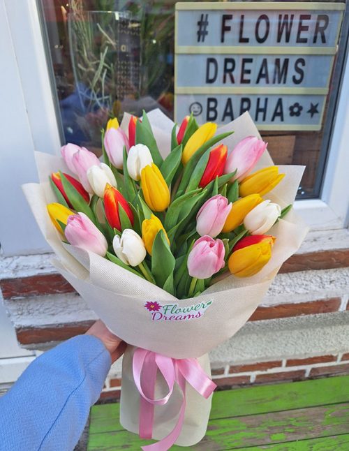 Букет от 25 лалета